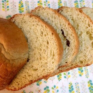 HBで！ほうれん草と全粒粉の食パン★